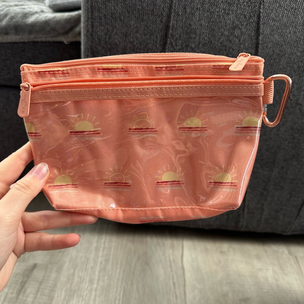 Peach Sunset Print Pouch